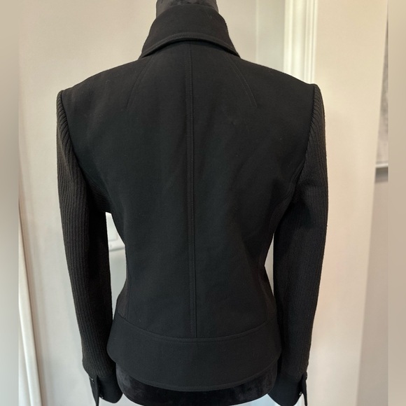 ✨EUC✨Ann Taylor Women's Jacket Size S
Black Wool Blend Button Front Short Length - Picture 6 of 16